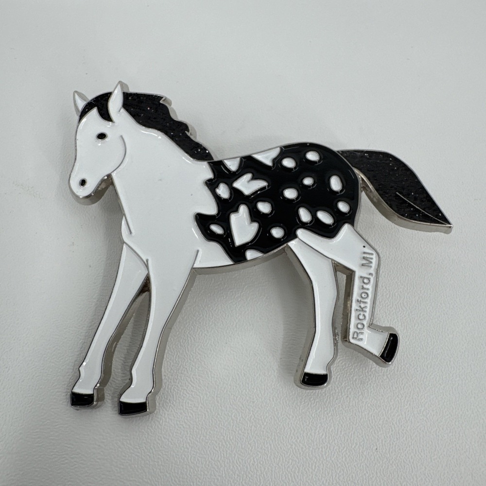 Horse Lapel Pins Set Of 5 Rockford, MI Multi Color &‎ Size Equestrian Riding - Picture 2 of 16